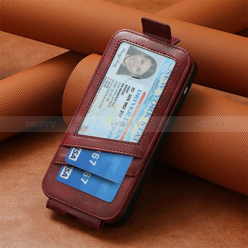 Coque Clapet Portefeuille Cuir S01D pour Samsung Galaxy S24 Ultra 5G Plus