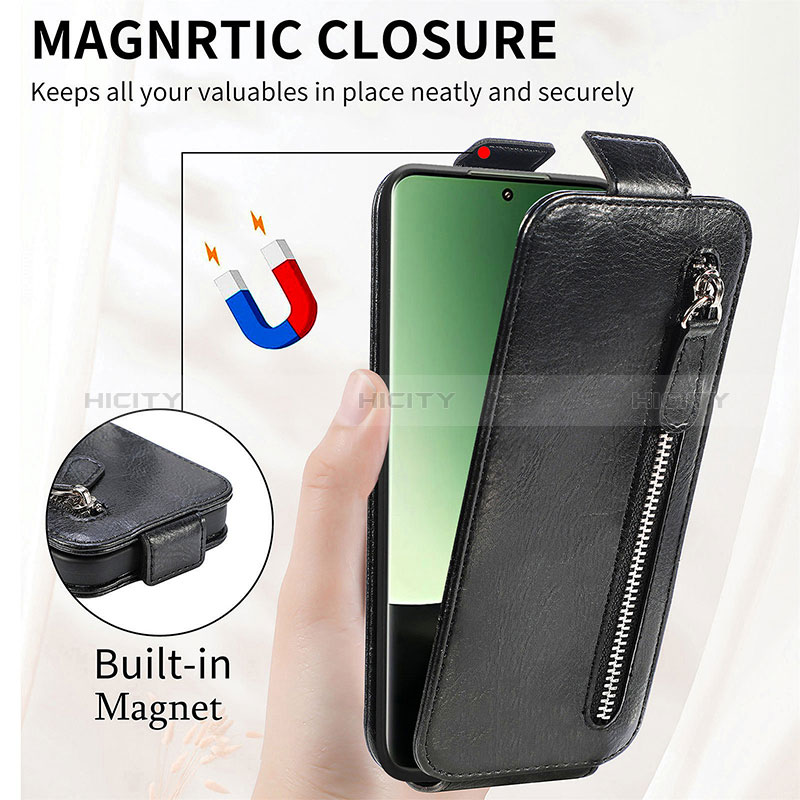 Coque Clapet Portefeuille Cuir S01D pour Xiaomi Mi 13 Ultra 5G Plus