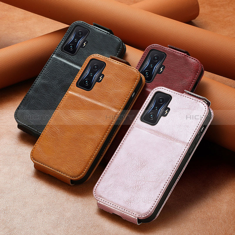 Coque Clapet Portefeuille Cuir S01D pour Xiaomi Redmi K50 Gaming 5G Plus