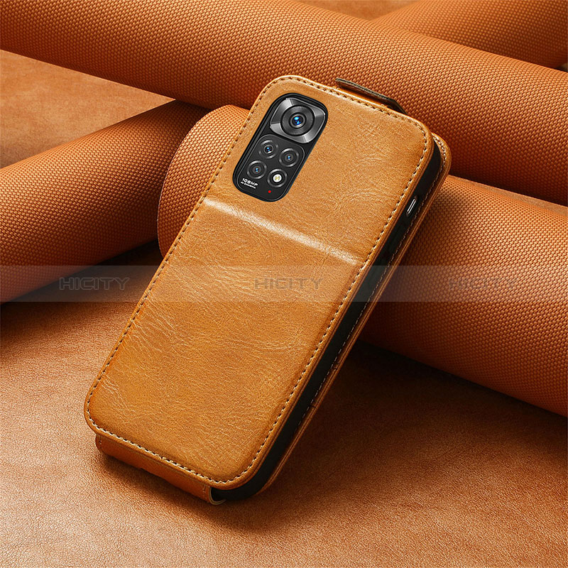 Coque Clapet Portefeuille Cuir S01D pour Xiaomi Redmi Note 11 4G (2022) Plus