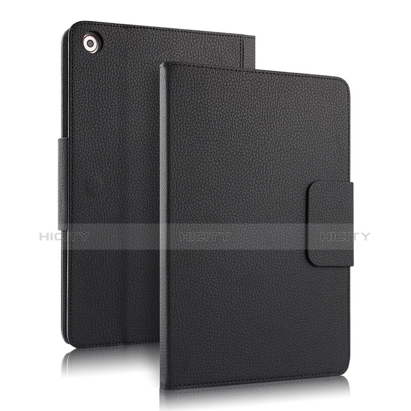 Coque Clapet Portefeuille Livre Cuir avec Clavier pour Huawei MediaPad M5 Lite 10.1 Noir Plus