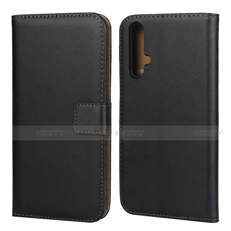 Coque Clapet Portefeuille Livre Cuir K01 pour Huawei Honor 20S Noir Plus