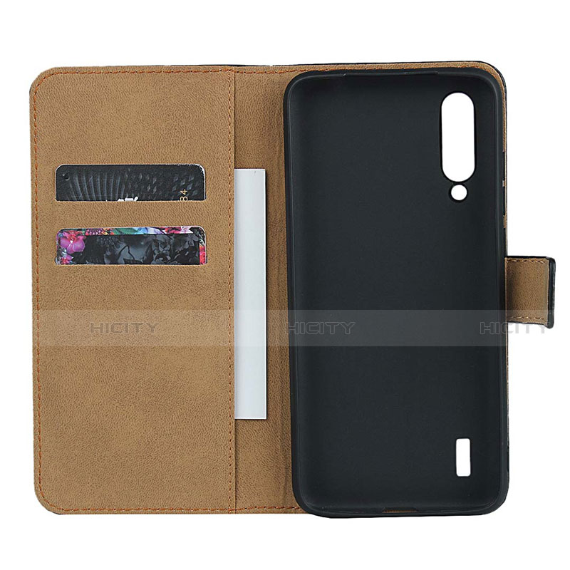 Coque Clapet Portefeuille Livre Cuir K01 pour Xiaomi Mi A3 Noir Plus