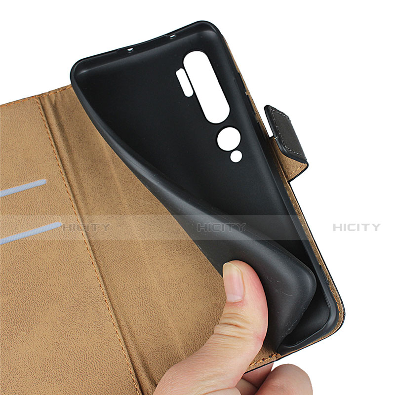 Coque Clapet Portefeuille Livre Cuir K01 pour Xiaomi Mi Note 10 Pro Noir Plus