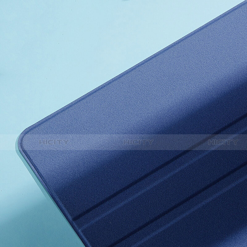 Coque Clapet Portefeuille Livre Cuir L01 pour Apple iPad Pro 11 (2022) Bleu Plus