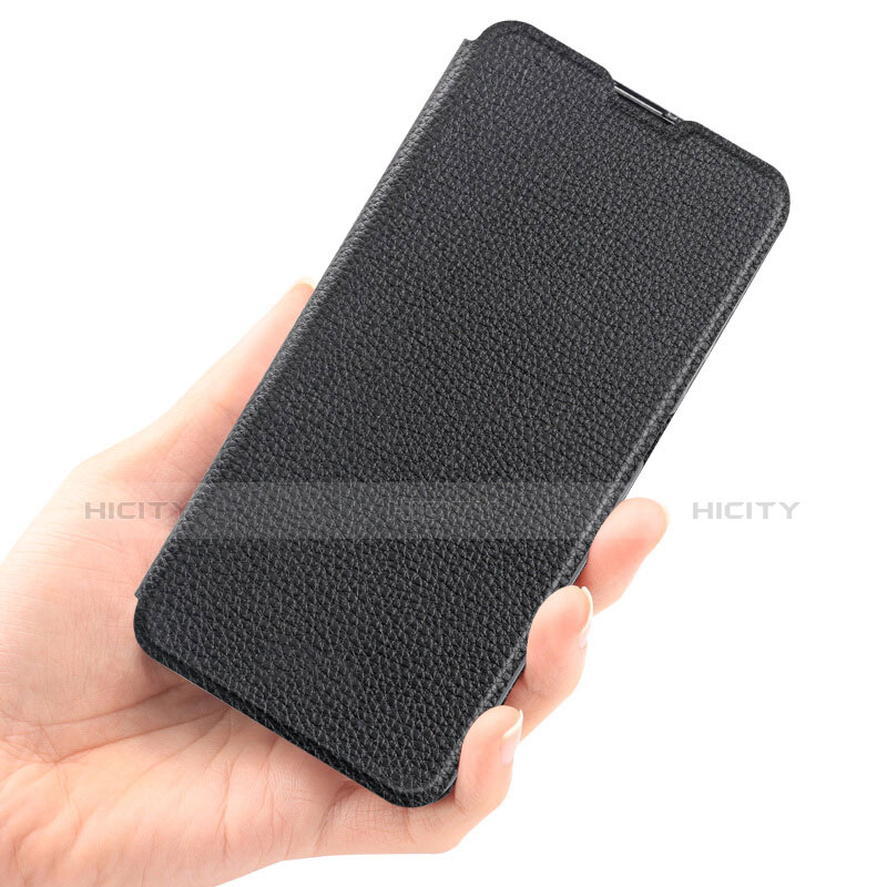 Coque Clapet Portefeuille Livre Cuir L01 pour Huawei Honor Play 8A Noir Plus