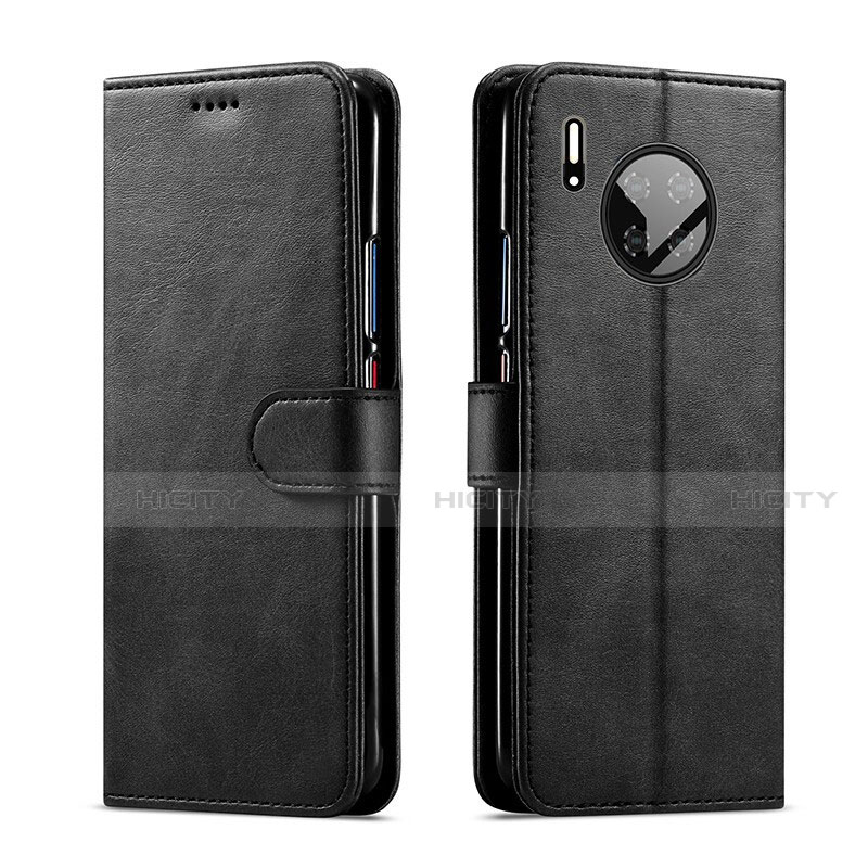 Coque Clapet Portefeuille Livre Cuir L01 pour Huawei Mate 30 Pro Noir Plus