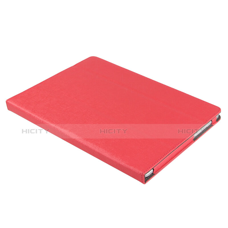 Coque Clapet Portefeuille Livre Cuir L01 pour Huawei MediaPad M2 10.0 M2-A01 M2-A01W M2-A01L Rouge Plus