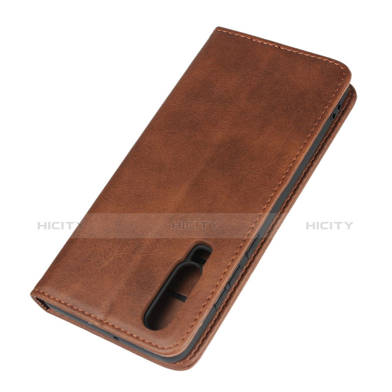 Coque Clapet Portefeuille Livre Cuir L01 pour Huawei P30 Marron Plus