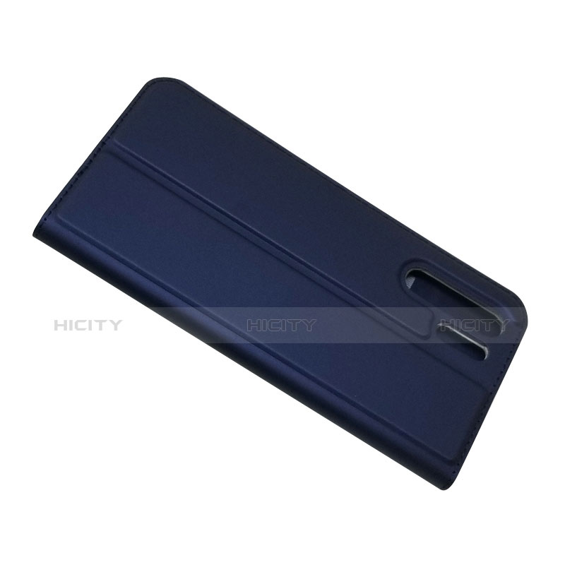 Coque Clapet Portefeuille Livre Cuir L01 pour Huawei P30 Pro Bleu Plus