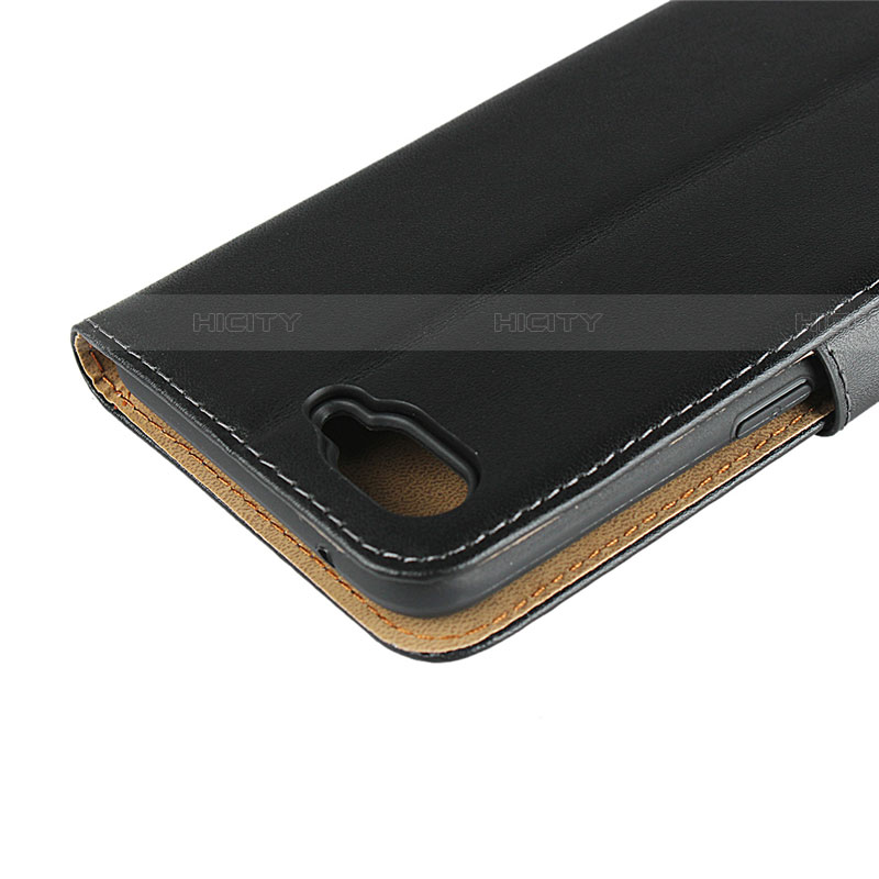 Coque Clapet Portefeuille Livre Cuir L01 pour Oppo RX17 Neo Noir Plus