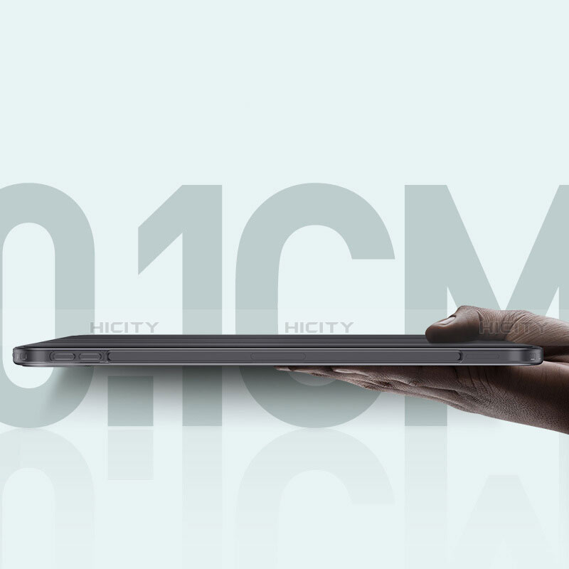 Coque Clapet Portefeuille Livre Cuir L02 pour Apple iPad Pro 11 (2022) Noir Plus