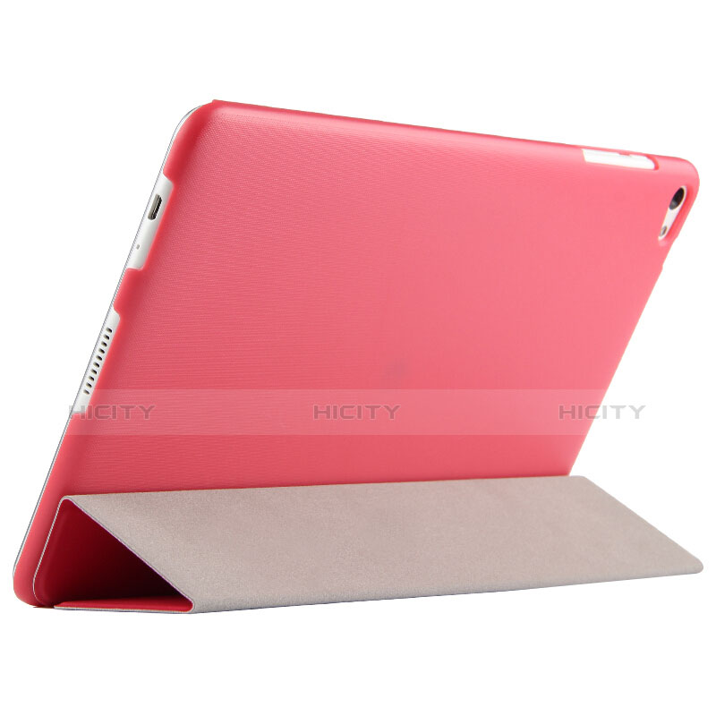 Coque Clapet Portefeuille Livre Cuir L02 pour Huawei MediaPad M2 10.1 FDR-A03L FDR-A01W Rouge Plus