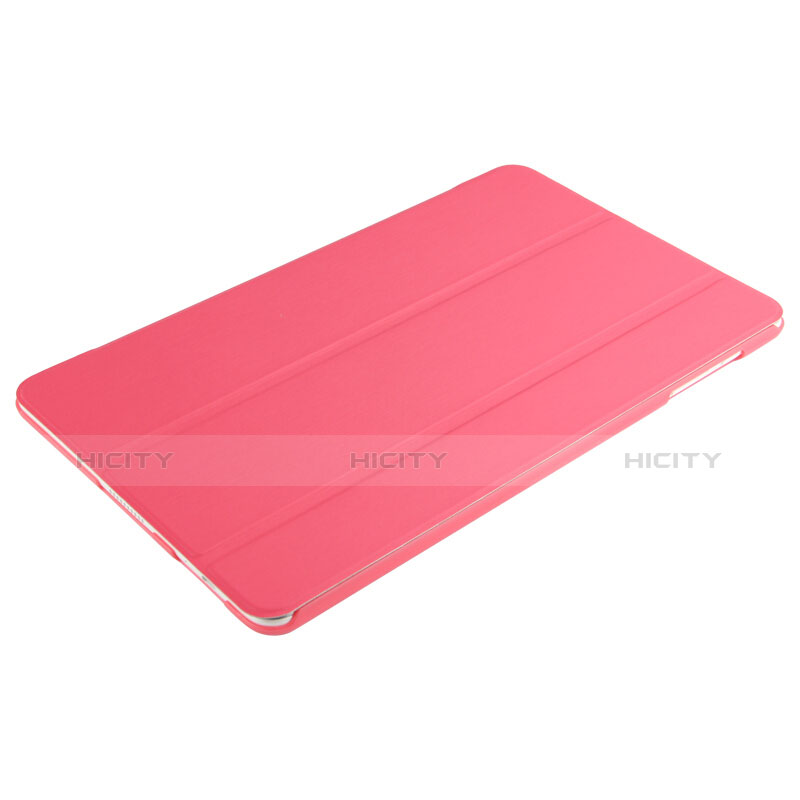 Coque Clapet Portefeuille Livre Cuir L02 pour Huawei MediaPad M2 10.1 FDR-A03L FDR-A01W Rouge Plus