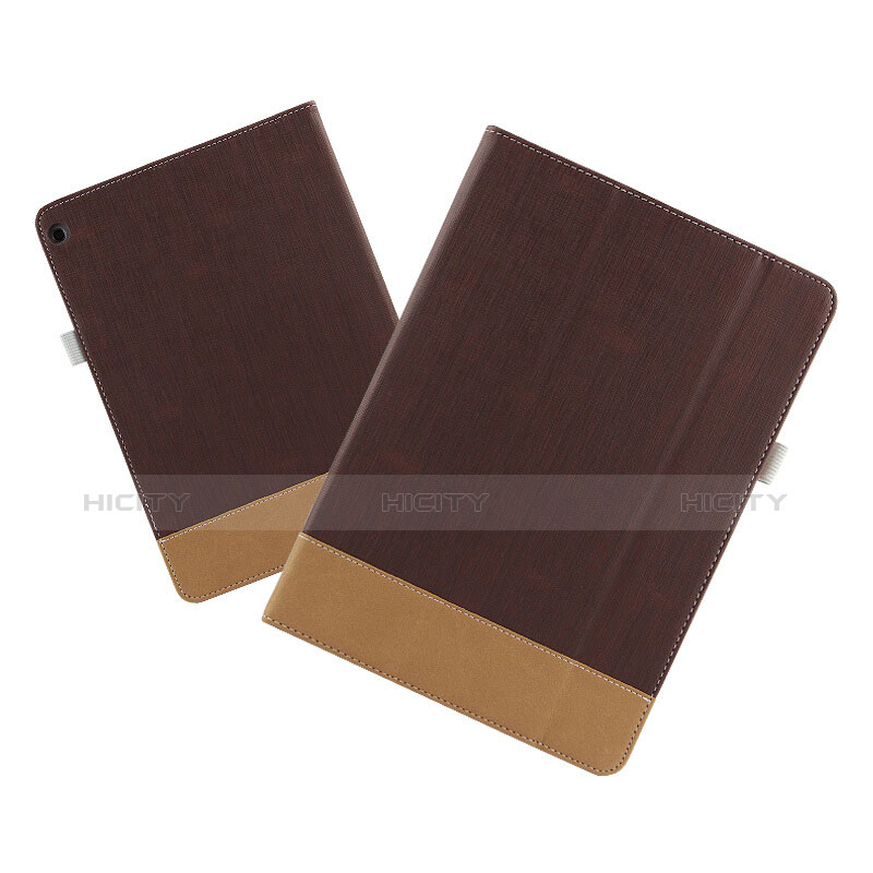 Coque Clapet Portefeuille Livre Cuir L02 pour Huawei MediaPad M3 Lite 10.1 BAH-W09 Marron Plus