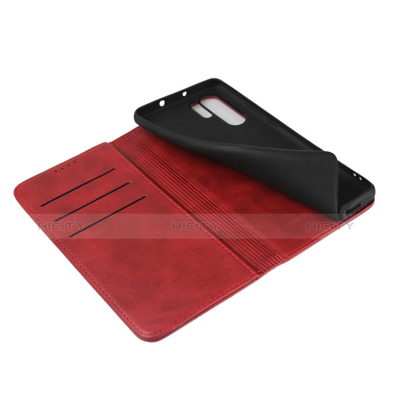 Coque Clapet Portefeuille Livre Cuir L02 pour Huawei P30 Pro New Edition Vin Rouge Plus