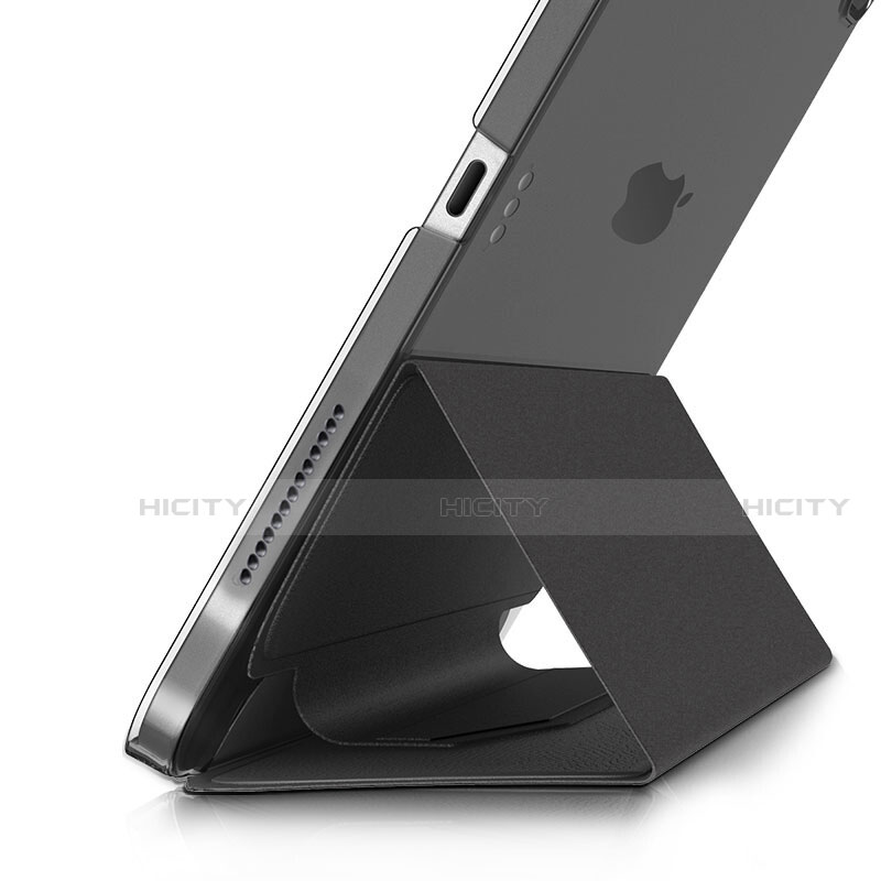 Coque Clapet Portefeuille Livre Cuir L03 pour Apple iPad Pro 11 (2021) Noir Plus