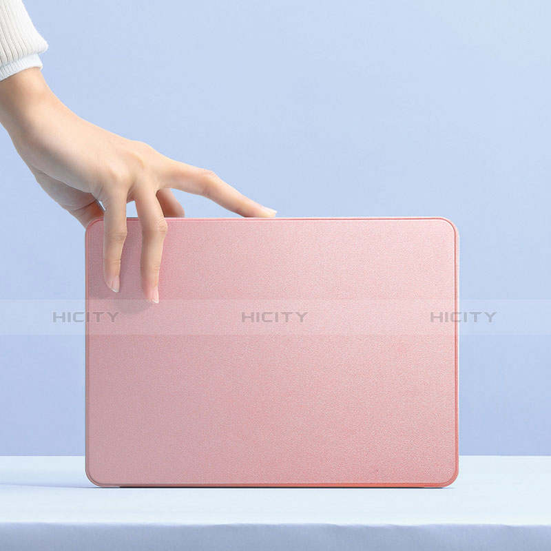 Coque Clapet Portefeuille Livre Cuir L03 pour Apple iPad Pro 12.9 (2018) Rose Plus