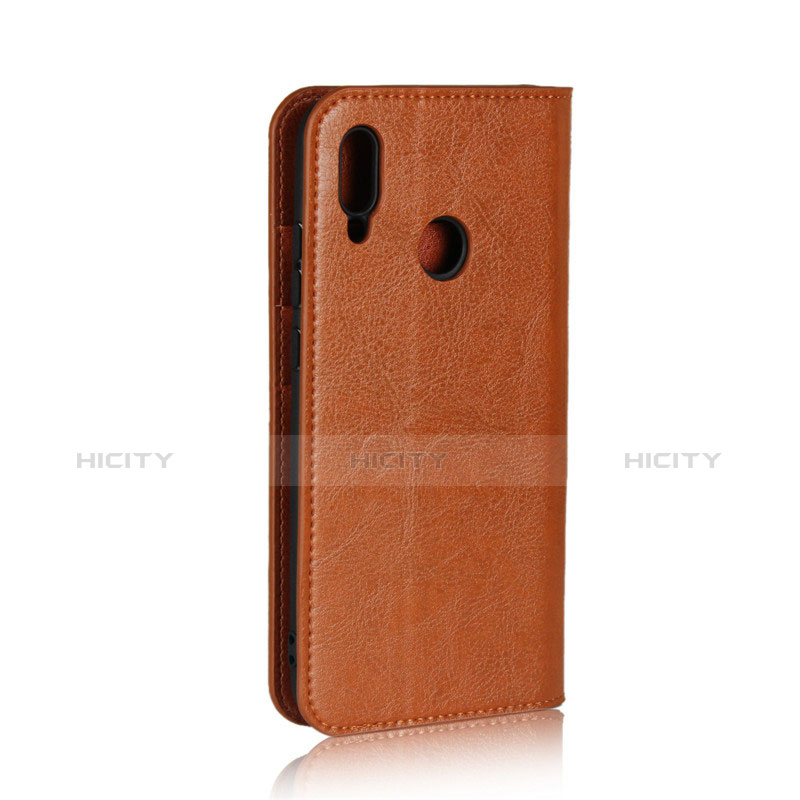 Coque Clapet Portefeuille Livre Cuir L03 pour Huawei Honor 10 Lite Marron Plus