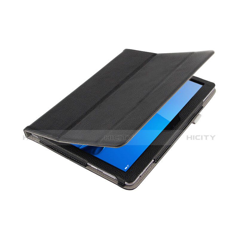 Coque Clapet Portefeuille Livre Cuir L03 pour Huawei MediaPad M3 Lite 10.1 BAH-W09 Noir Plus