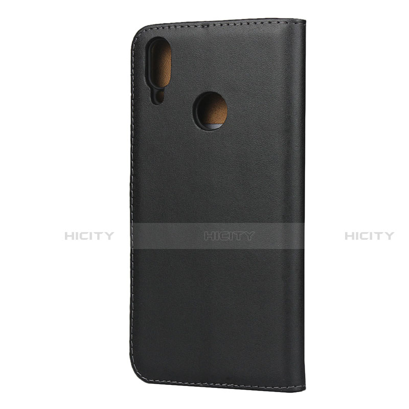 Coque Clapet Portefeuille Livre Cuir L03 pour Huawei Y7 (2019) Noir Plus