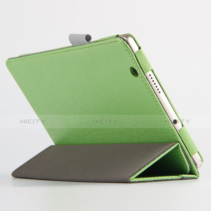 Coque Clapet Portefeuille Livre Cuir L04 pour Huawei Mediapad M3 8.4 BTV-DL09 BTV-W09 Vert Plus