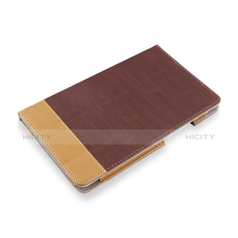 Coque Clapet Portefeuille Livre Cuir L04 pour Huawei MediaPad M5 8.4 SHT-AL09 SHT-W09 Marron Plus