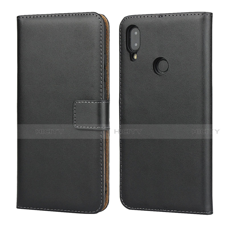 Coque Clapet Portefeuille Livre Cuir L04 pour Xiaomi Redmi Note 7 Pro Noir Plus