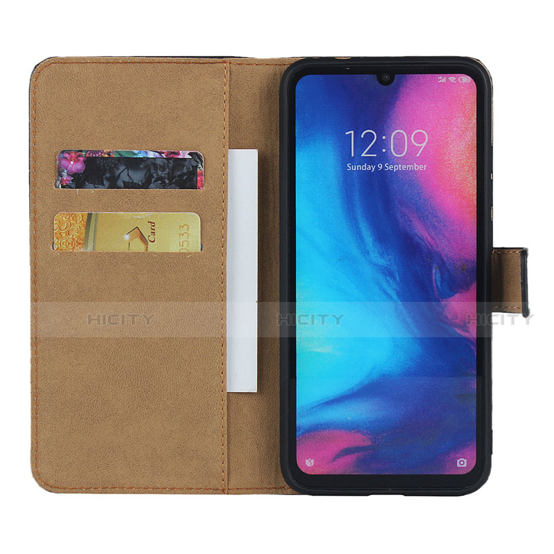 Coque Clapet Portefeuille Livre Cuir L04 pour Xiaomi Redmi Note 7 Pro Noir Plus