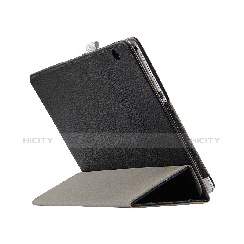 Coque Clapet Portefeuille Livre Cuir L05 pour Huawei MediaPad T3 10 AGS-L09 AGS-W09 Noir Plus