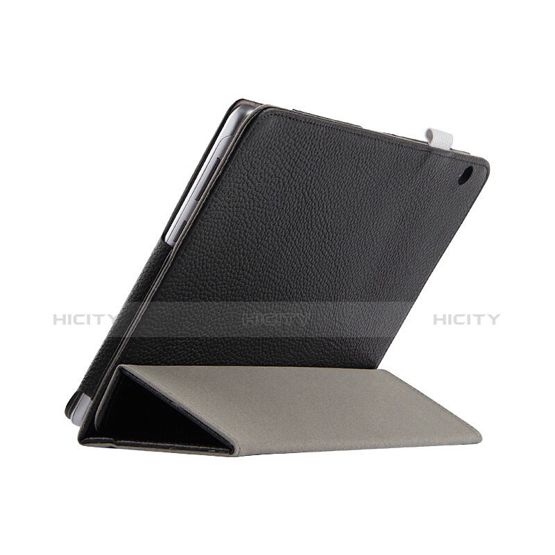 Coque Clapet Portefeuille Livre Cuir L05 pour Huawei MediaPad T3 10 AGS-L09 AGS-W09 Noir Plus