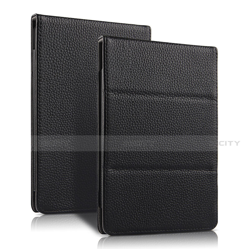 Coque Clapet Portefeuille Livre Cuir pour Amazon Kindle Paperwhite 6 inch Noir Plus