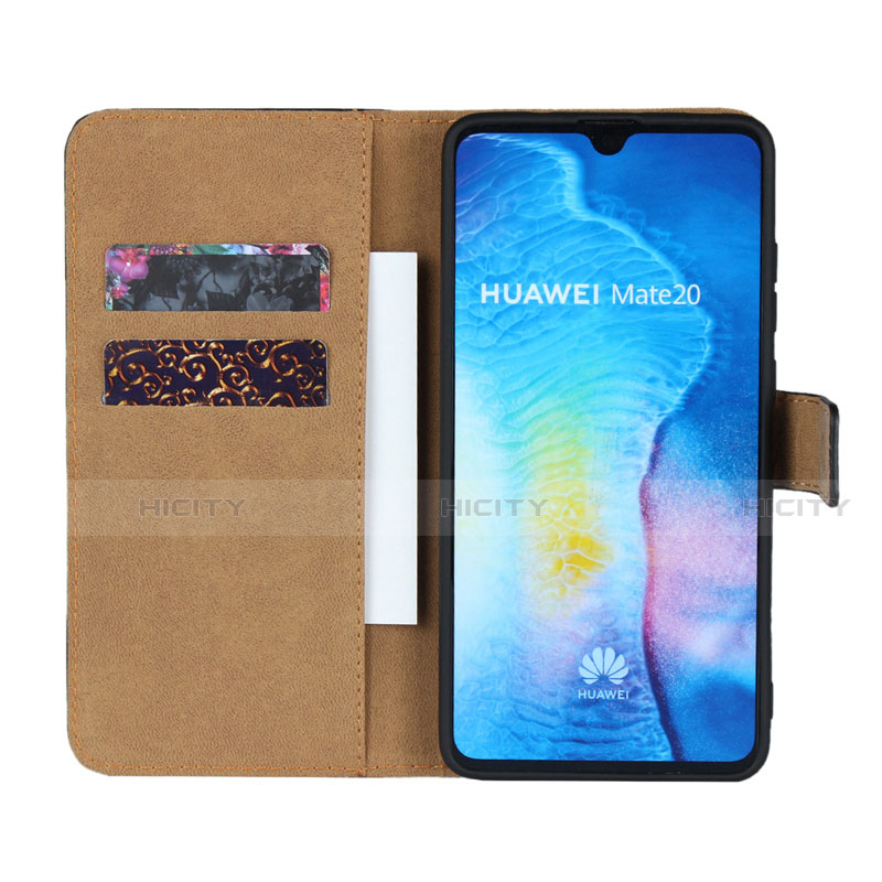 Coque Clapet Portefeuille Livre Cuir pour Huawei Mate 20 Noir Plus