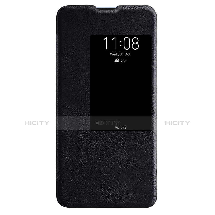 Coque Clapet Portefeuille Livre Cuir pour Huawei Mate 20 X Noir Plus