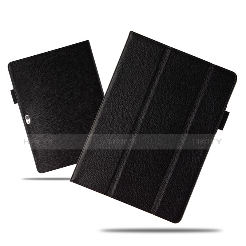 Coque Clapet Portefeuille Livre Cuir pour Huawei MediaPad M2 10.0 M2-A01 M2-A01W M2-A01L Noir Plus