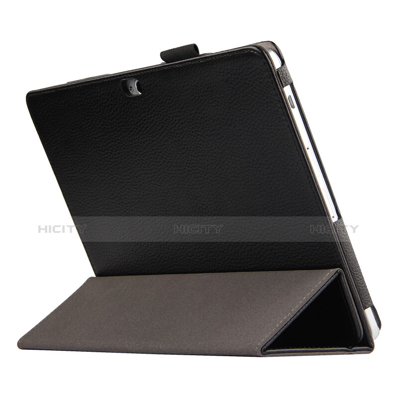 Coque Clapet Portefeuille Livre Cuir pour Huawei MediaPad M2 10.0 M2-A01 M2-A01W M2-A01L Noir Plus