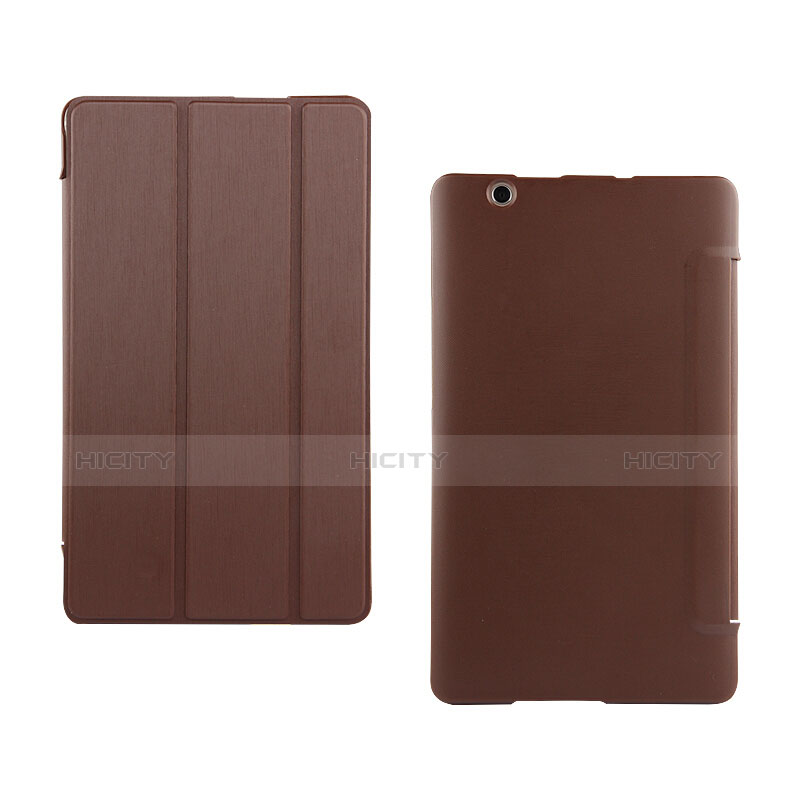 Coque Clapet Portefeuille Livre Cuir pour Huawei Mediapad M3 8.4 BTV-DL09 BTV-W09 Marron Plus