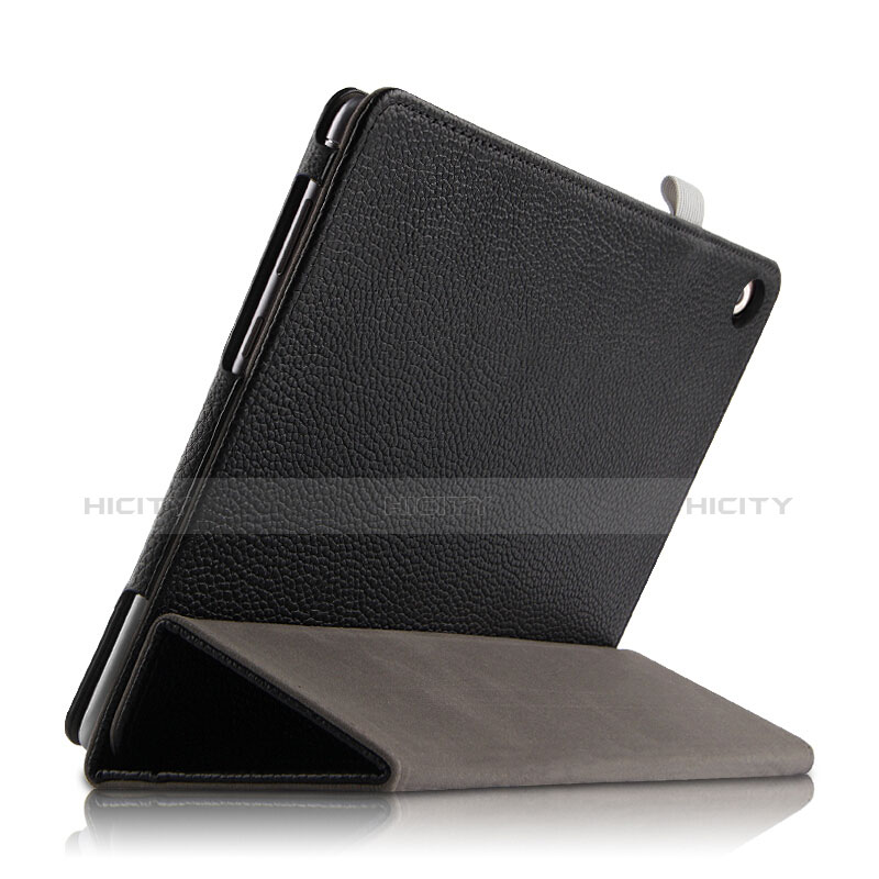 Coque Clapet Portefeuille Livre Cuir pour Huawei MediaPad M5 Lite 10.1 Noir Plus