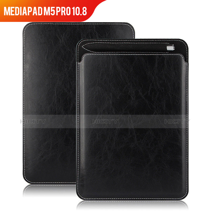 Coque Clapet Portefeuille Livre Cuir pour Huawei MediaPad M5 Pro 10.8 Noir Plus