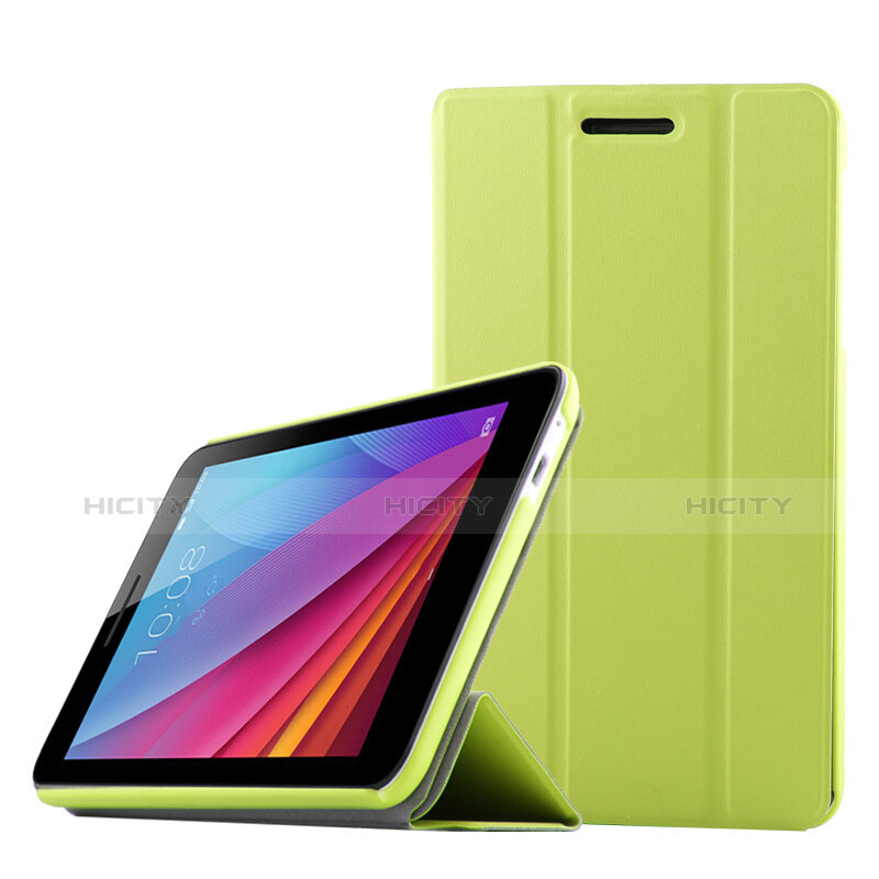 Coque Clapet Portefeuille Livre Cuir pour Huawei Mediapad T1 7.0 T1-701 T1-701U Vert Plus