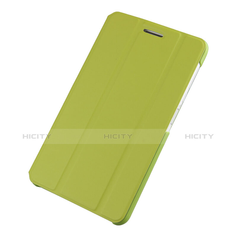 Coque Clapet Portefeuille Livre Cuir pour Huawei MediaPad T2 Pro 7.0 PLE-703L Vert Plus