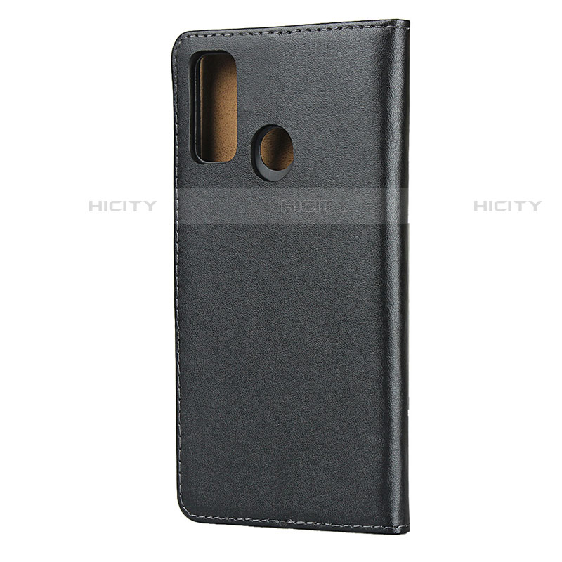 Coque Clapet Portefeuille Livre Cuir pour Huawei P Smart (2020) Noir Plus