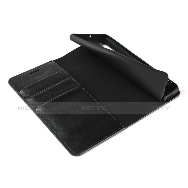 Coque Clapet Portefeuille Livre Cuir pour Huawei P30 Noir Plus