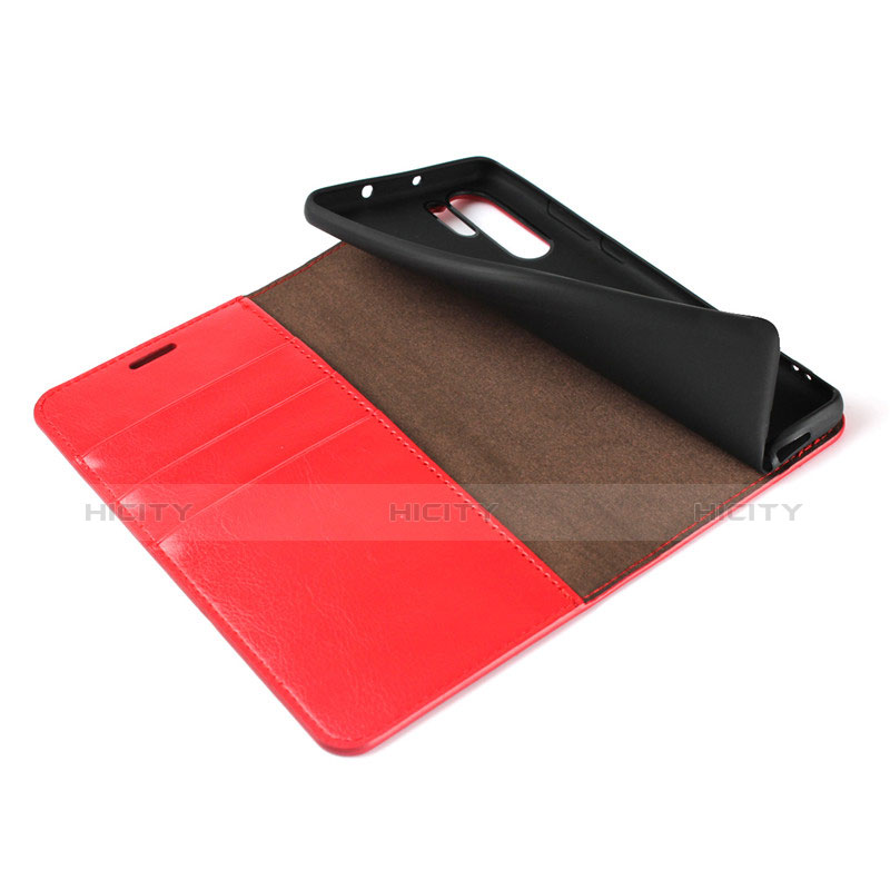 Coque Clapet Portefeuille Livre Cuir pour Huawei P30 Pro New Edition Rouge Plus