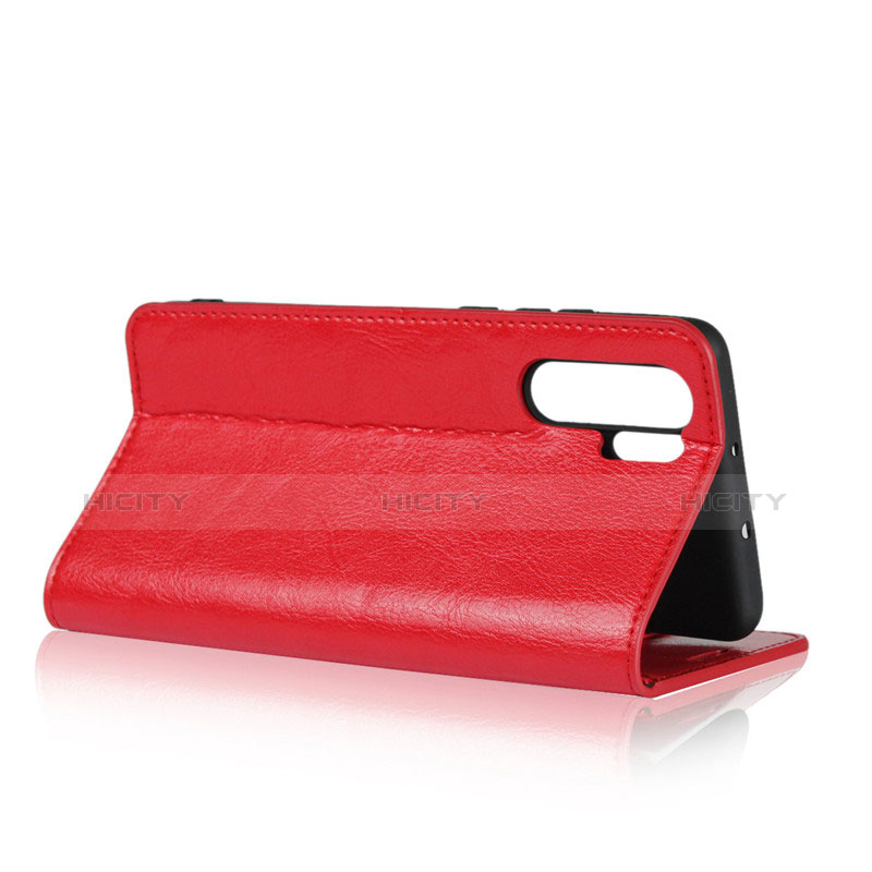 Coque Clapet Portefeuille Livre Cuir pour Huawei P30 Pro Rouge Plus