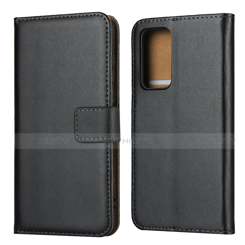 Coque Clapet Portefeuille Livre Cuir pour Huawei P40 Noir Plus