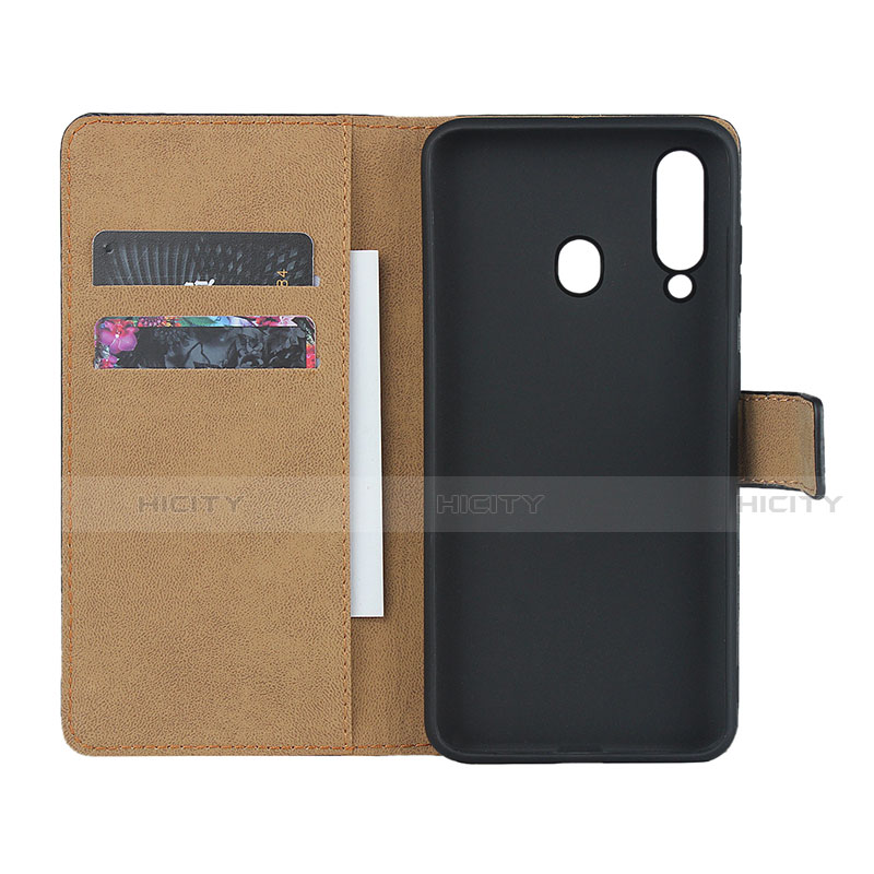 Coque Clapet Portefeuille Livre Cuir pour Samsung Galaxy A60 Noir Plus