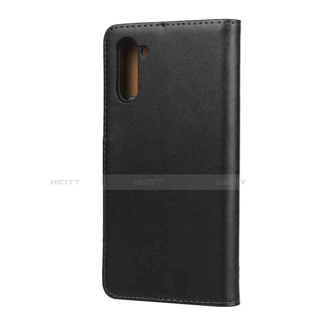 Coque Clapet Portefeuille Livre Cuir pour Samsung Galaxy Note 10 Noir Plus