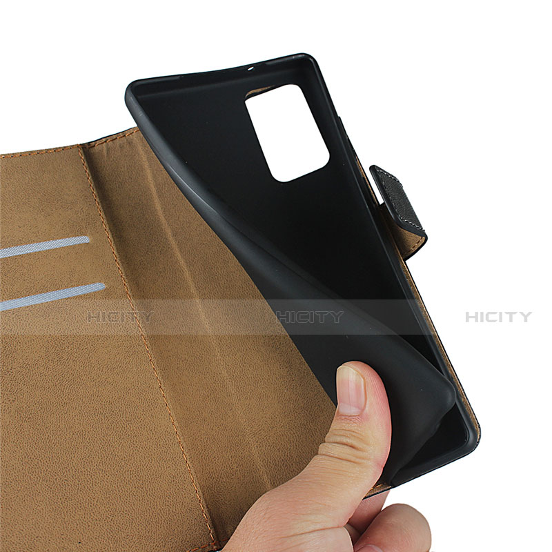 Coque Clapet Portefeuille Livre Cuir pour Samsung Galaxy Note 20 5G Noir Plus