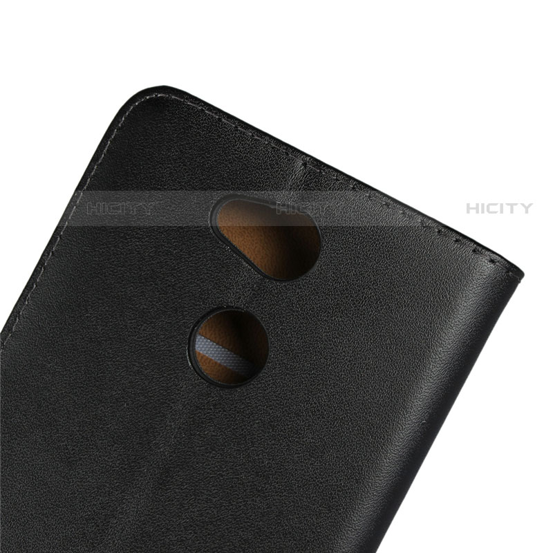 Coque Clapet Portefeuille Livre Cuir pour Sony Xperia L2 Noir Plus